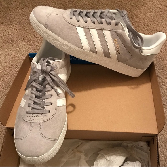 light grey womens gazelles